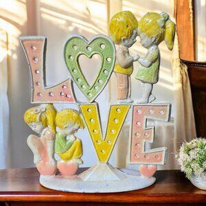 VINTAGE REVERE MFG "LOVE" 1970'S Earring Display